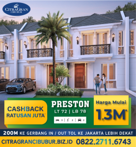 Perumahan Cibubur Jakarta timur citragran cibubur